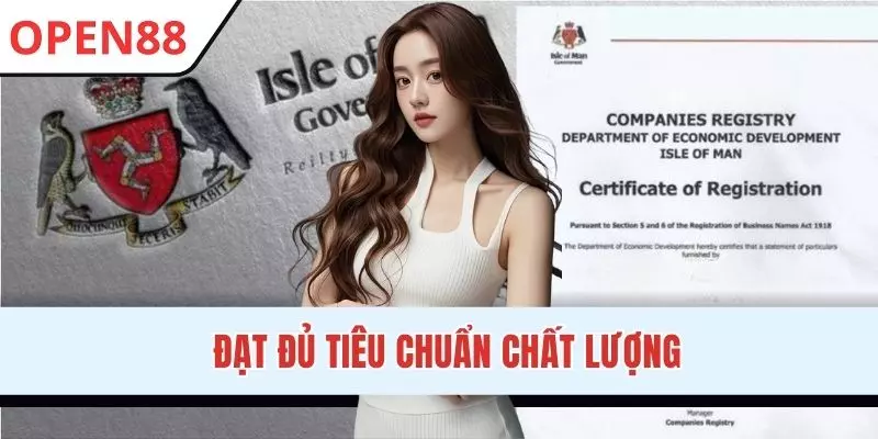 Giấy Phép Hoạt Động OPEN88 - Khẳng Định Chất Lượng Đạt Chuẩn
